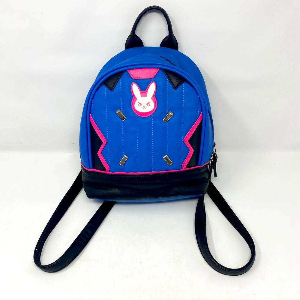 Overwatch Dva Mini Bunny Backpack Faux Leather
